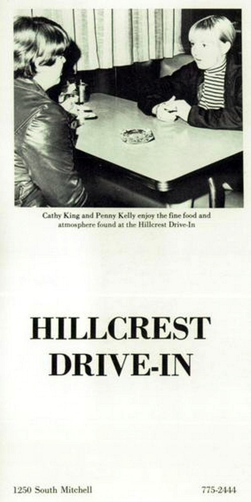 Hillcrest Drive-In (Hillcrest Family Restaurant) - 1971 Yearbook Ad (newer photo)